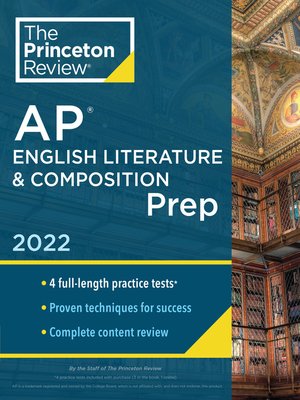 cover image of Princeton Review AP English Literature & Composition Prep, 2022